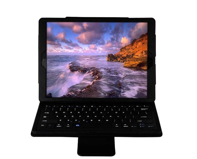 Съемный беспроводной Bluetooth Русская/Иврит/испанская клавиатура Стенд PU кожаный