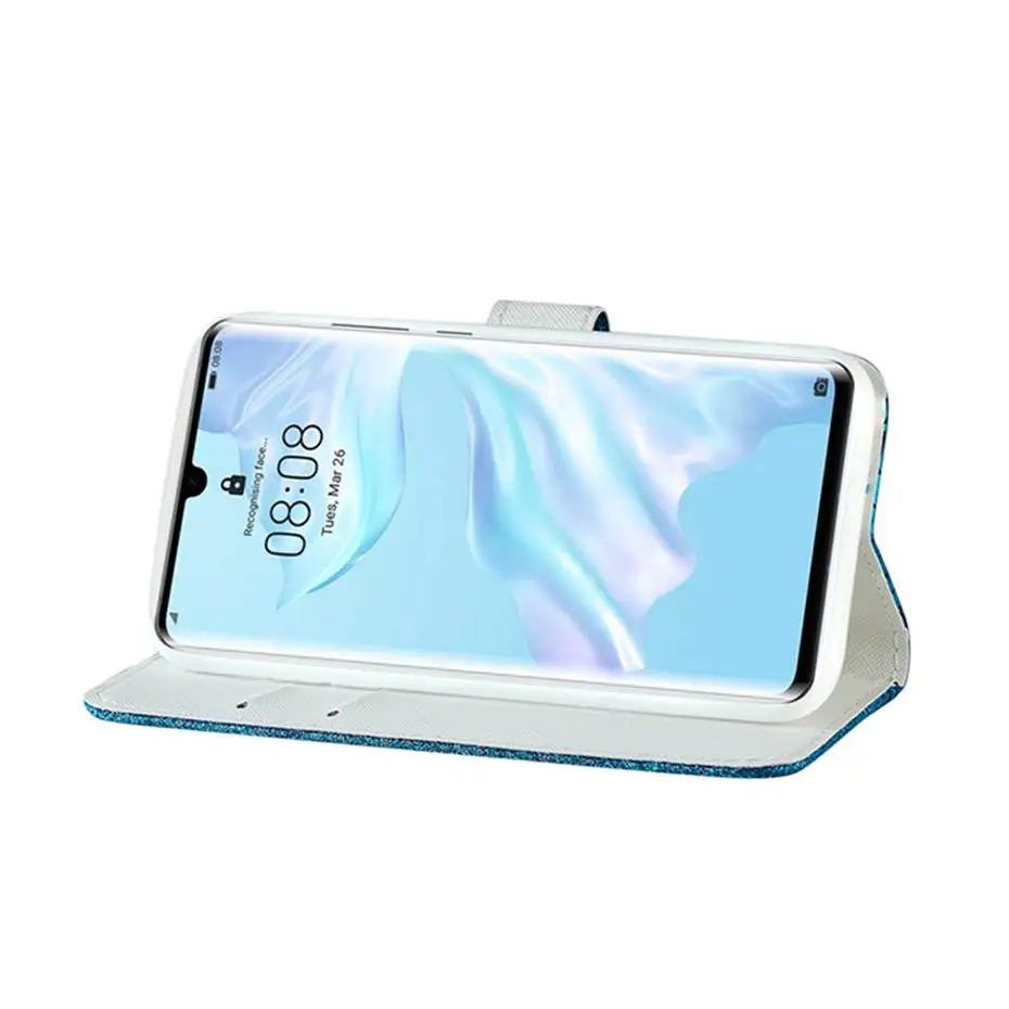 Блестящий флип-чехол для huawei P30 P20 Pro Mate20 Lite Nova 3i кожаный чехол для huawei P smart Y5 Y6 чехол