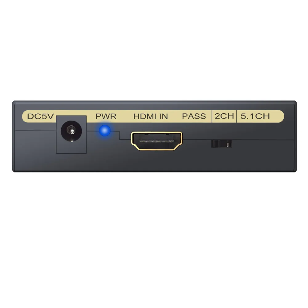 PROSTER для 1080P 5,1 Mini HDMI аудио конвертер HDMI Оптический SPDIF+ RCA экстрактор HDMI сплиттер с 3,5 мм адаптер питания