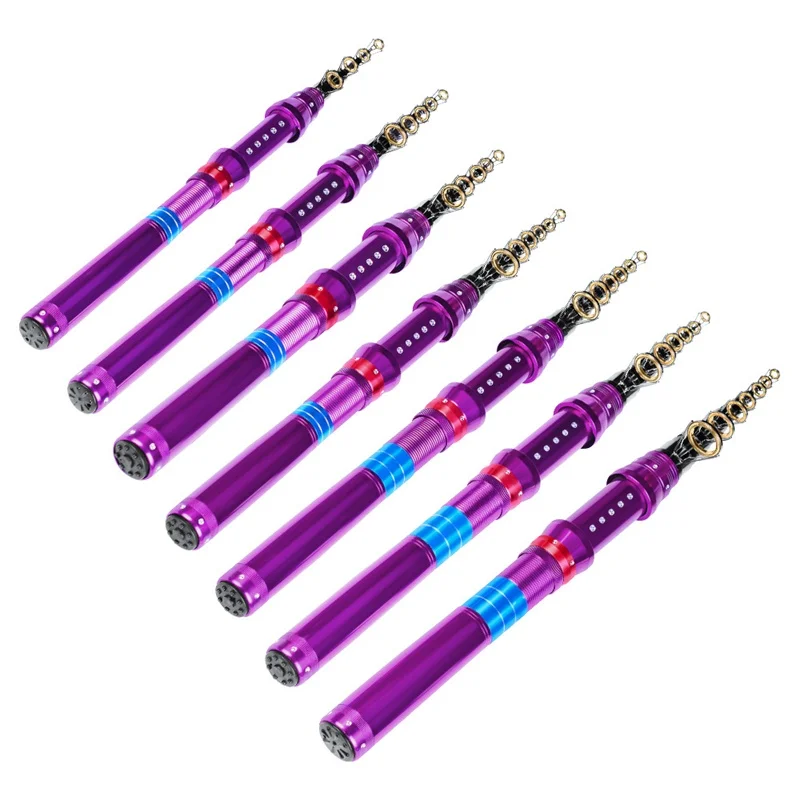 

metal Handle Ceramic wire loop Carbon fishing rod spinning telescopic 1.5m 1.8m 2.1m 2.4m 2.7m 3m 3.6m rods Fishing Tackle