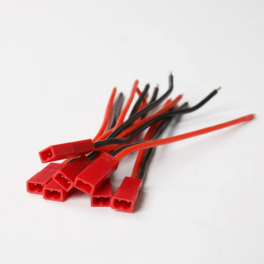 10 шт. JST разъем кабель мужчины с 100 мм 18awg/30 20awg силиконовый для FPV RC lipo Батарея
