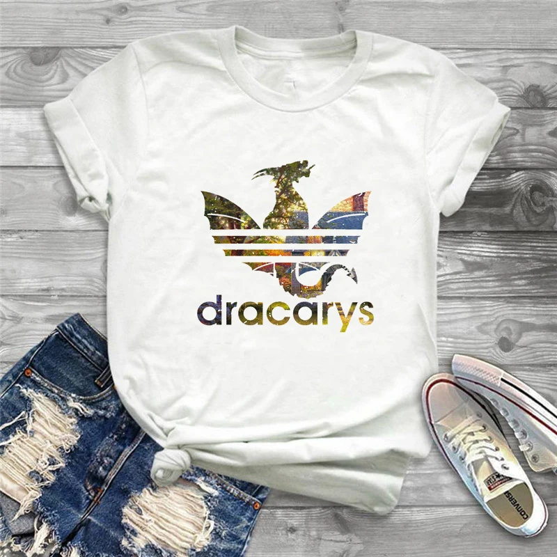 Хит Dracarys футболка для женщин Игра престолов мать драконов Khaleesi рубашка Dragon Fire