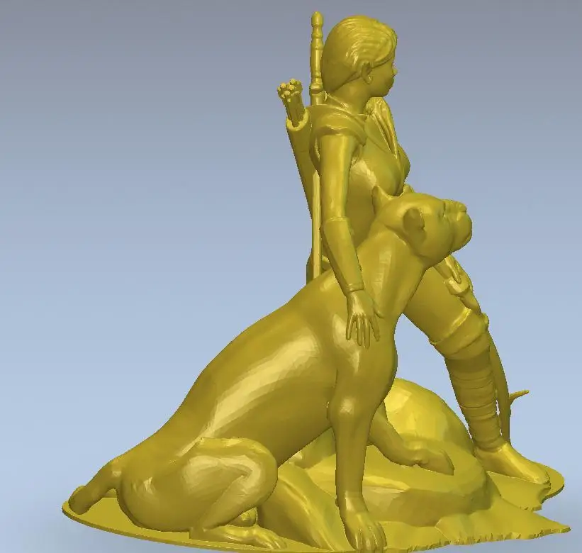 3d модель рельеф для ЧПУ или 3D принтеров в формате STL статуя Охотница | Инструменты