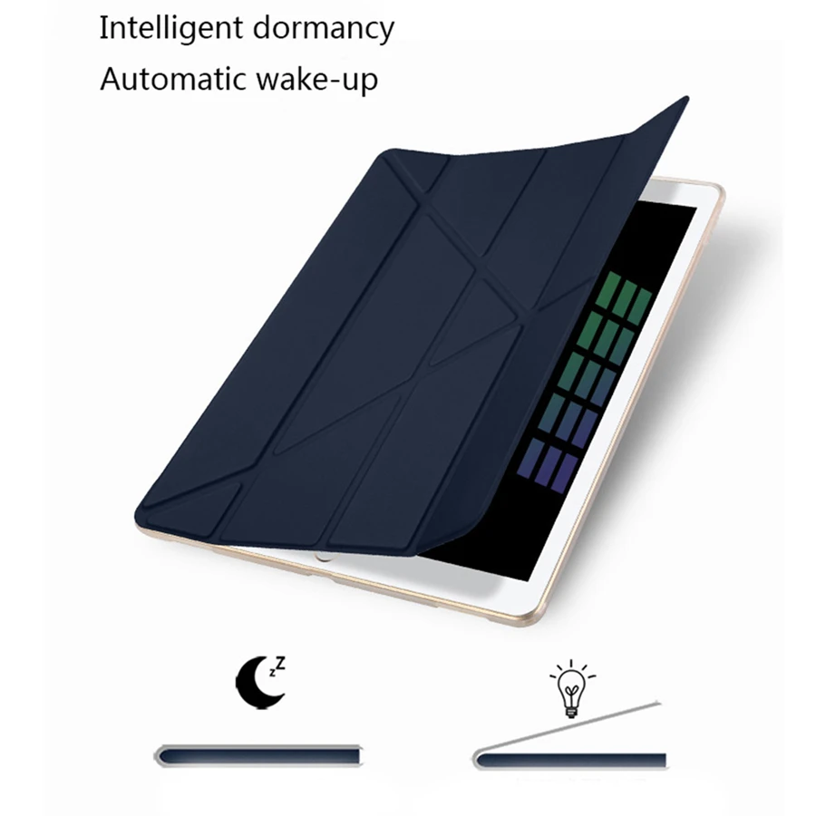 Кожа ультра тонкие Чехлы для Ipad Pro 10 5 12 9 Air2 Бизнес Стенд Крышка с автоматическим