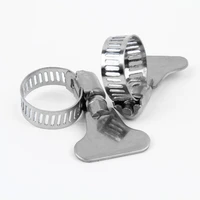 10pcs 304 stainless steel clamp plumbing handle pipe hose clips quick hose clamp turn key all stainless hose clamp