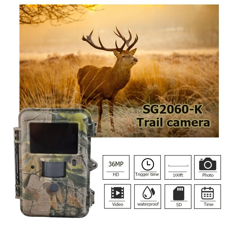 Охотничья камера Bolyguard черная инфракрасная 940nm для скаутинга 36MP 1080PHD диапазон 100ft