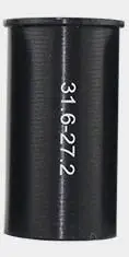 272 to 316adapter Зум Подседельный штырь для 25,4 амортизатор демпфирования Alu MTB горный велосипед Подседельный штырь 25,4 28,6 30,9 мм 350 мм - Цвет: 272 to 316adapter