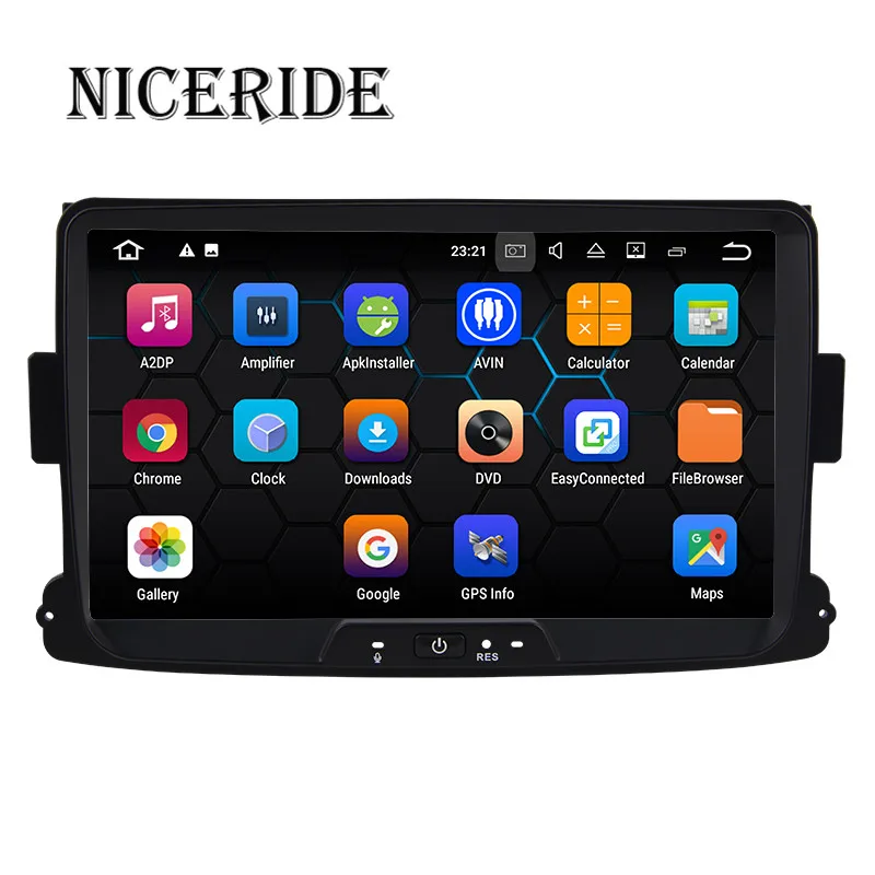 8 "2 DIN 2 Din Авто Радио Android 0 9 для Dacia Sandero Duster Renault Captur Lada Xray Logan2 Автомобильный