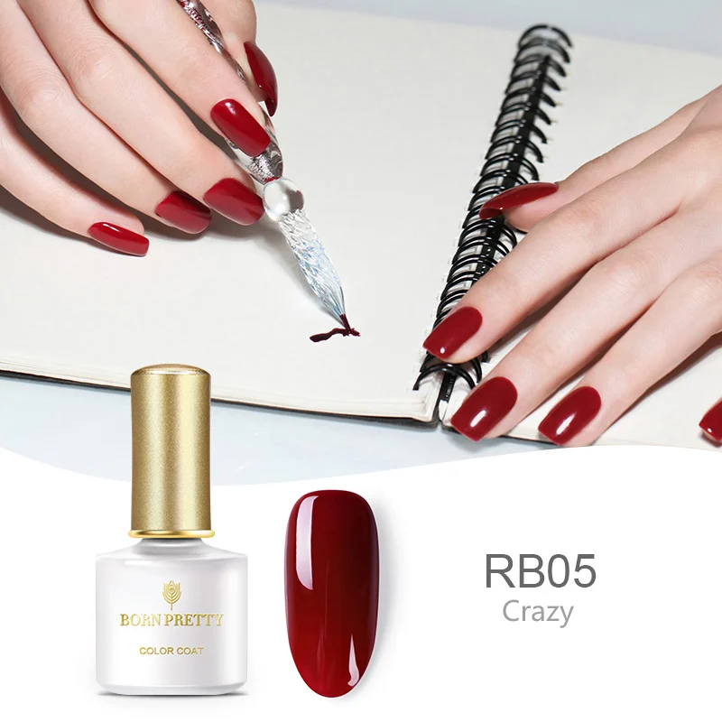 BP-RB05 Серия BORN PRETTY Red Blaze 6 мл Гель-лак для ногтей чистый цвет для ногтей красный замачиваемый УФ-лак - Цвет: BP-RB05