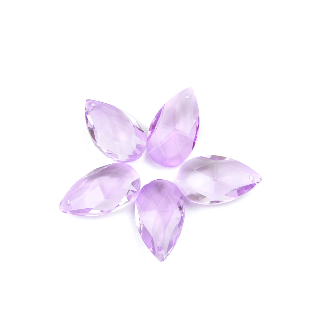 

10pcs/lot Colorful Chandelier Pendants Mesh Glass Lamp Prisms Parts Hanging Drops Pendants 38mm