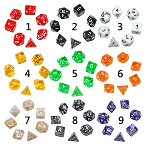7 шт. набор игральных костей с эффектом туманности, игральные кости d  d d4 d6 d8 d10 d % d12 d20