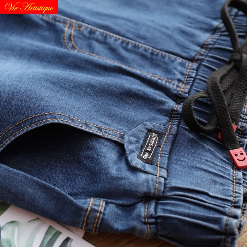 denim jeans blue shorts women's femme ete 2018 summer high waist plus size booty woman ladies sexy casual cotton elastic | Женская