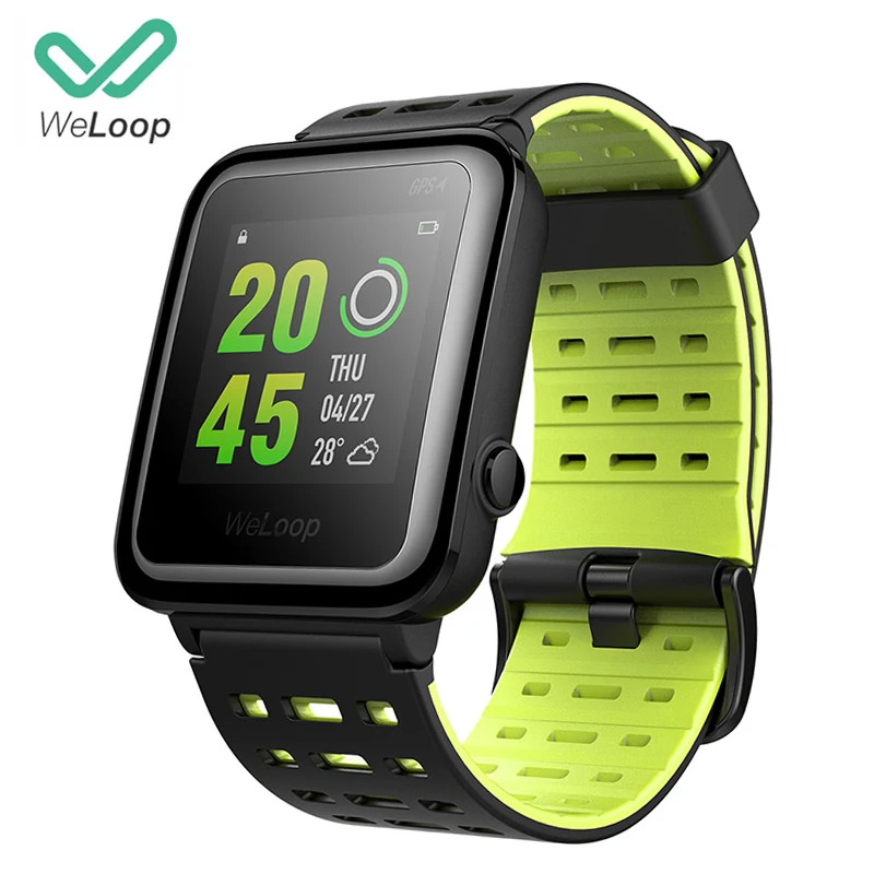 Новый английский Weloop Hey 3 S SmartWatch Мульти Спорт Смарт часы GPS + 50 м Водонепроницаемый
