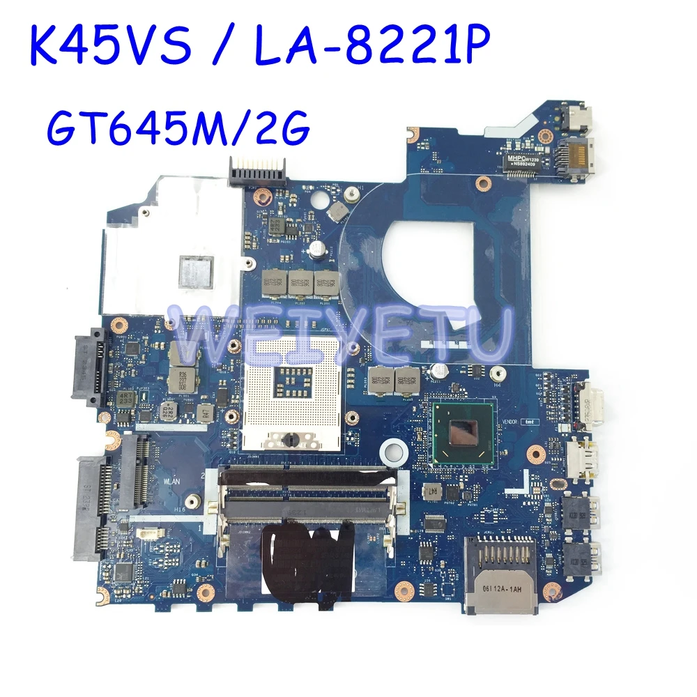 K45VS GT645M/2G LA 8221P материнская плата для ASUS K45VD A45V K45V K45VM K45VJ A85V основная ноутбука
