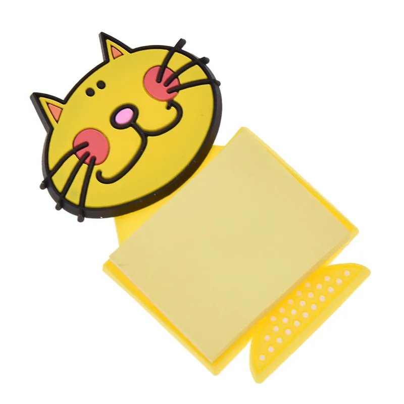Yellow Cat Cat Note бумажные магниты для холодильника Мультяшные животные Примечание магнит на холодильник наклейки Современное кухонное украшение для дома Прямая поставка - Цвет: Yellow Cat