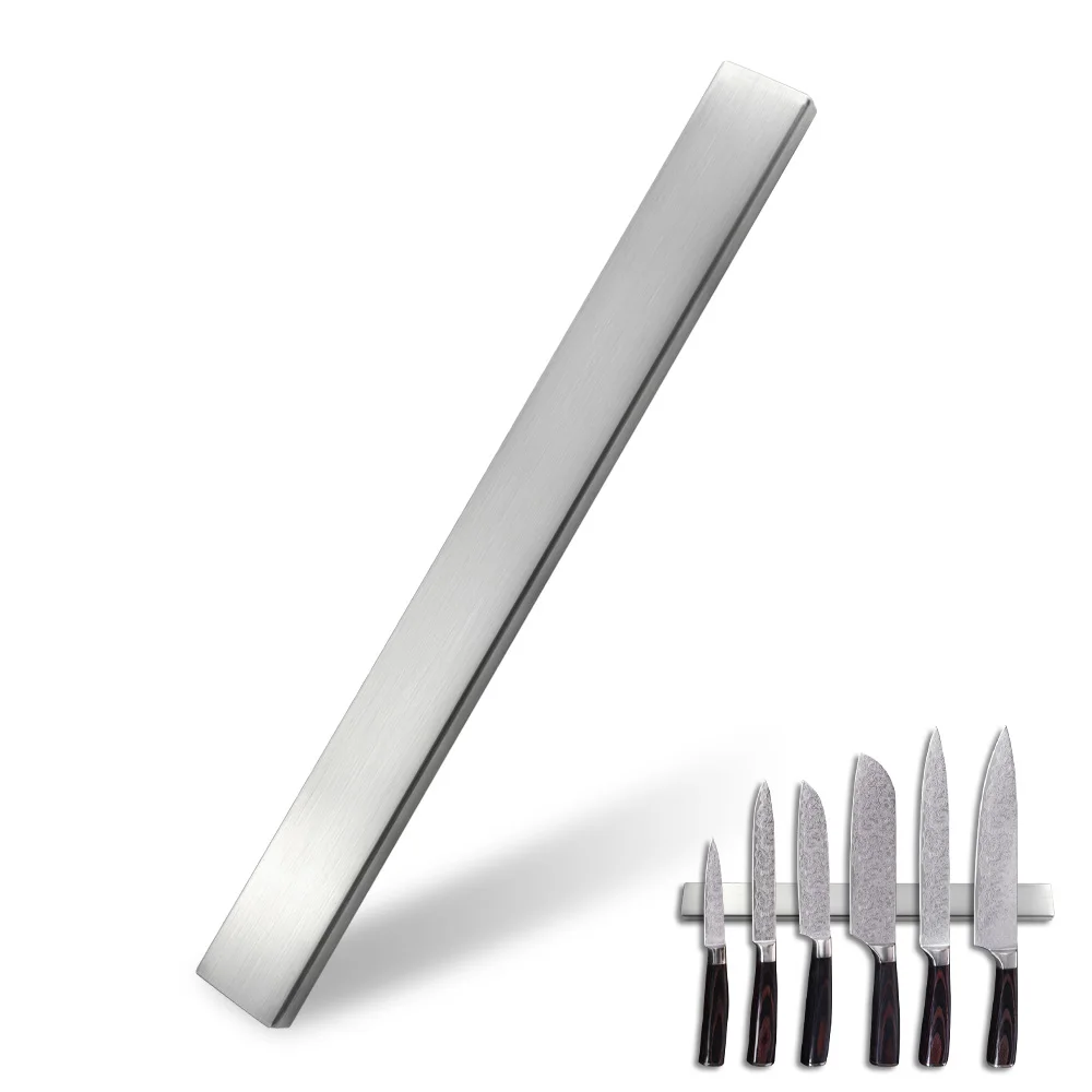 Magnetic Holder Набор кухонных ножей из дамасской стали 4cr14, столовый нож из нержавеющей стали, 4 шт., универсальный нож Santoku, нож для нарезки, кухонная принадлежность - Цвет: Magnetic Holder
