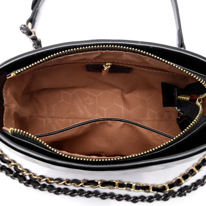 2017 искусственная кожа Сумки Для женщин известных брендов решетке алмаза ведро