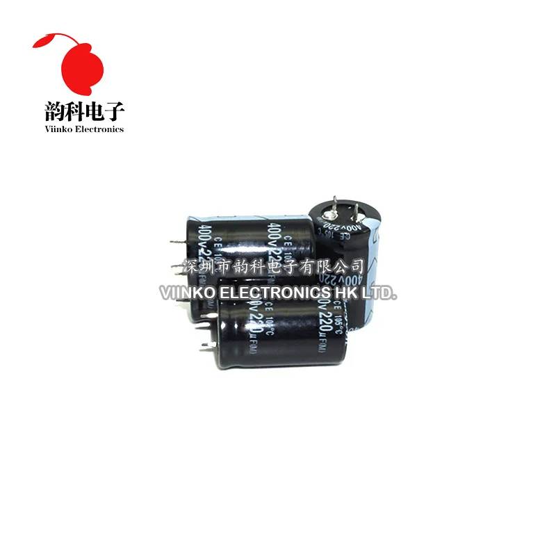 

20pcs 400V 220UF 25*40mm Aluminum Electrolytic Capacitor 25X40mm