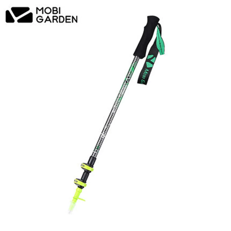 Mobi Garden/Ultraligh Портативный Углеродного Волокна Телескопическая внешний трость