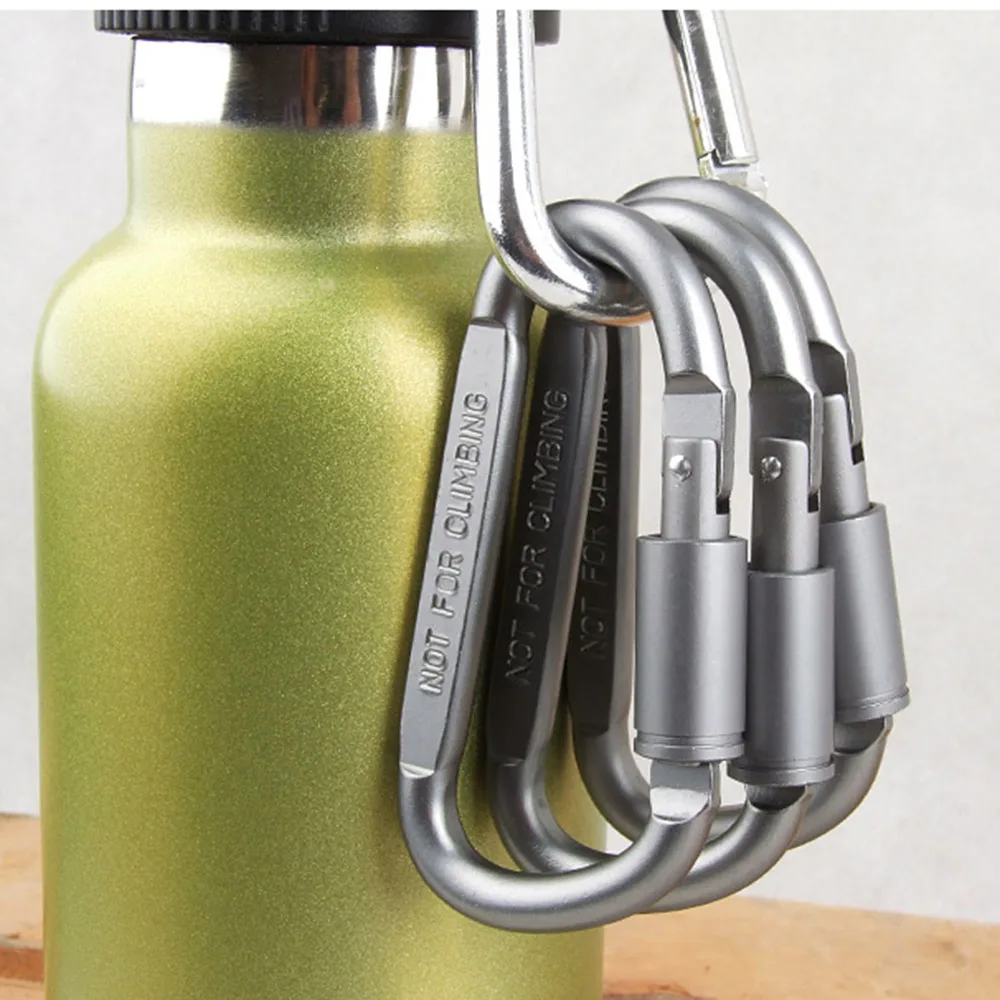 5 шт. Алюминий из сплава цинка Форма карабин винтовой замок бутылка Крюк Пряжка