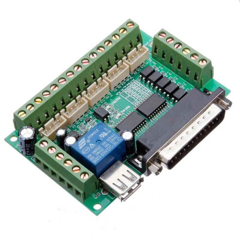 DANIU 5-axis CNC Интерфейс адаптер Breakout Board ЧПУ контроллер для шагового двигателя драйвер платы с USB кабелем бренд