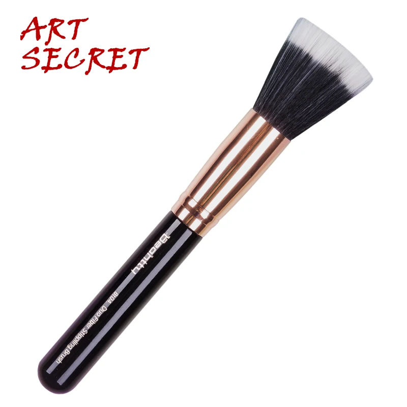 Artsecret Pro Stippling смешивание основа бронзатор Пудра Румяна Кисть синтетические волосы розовое золото FerruleMakeup кисть