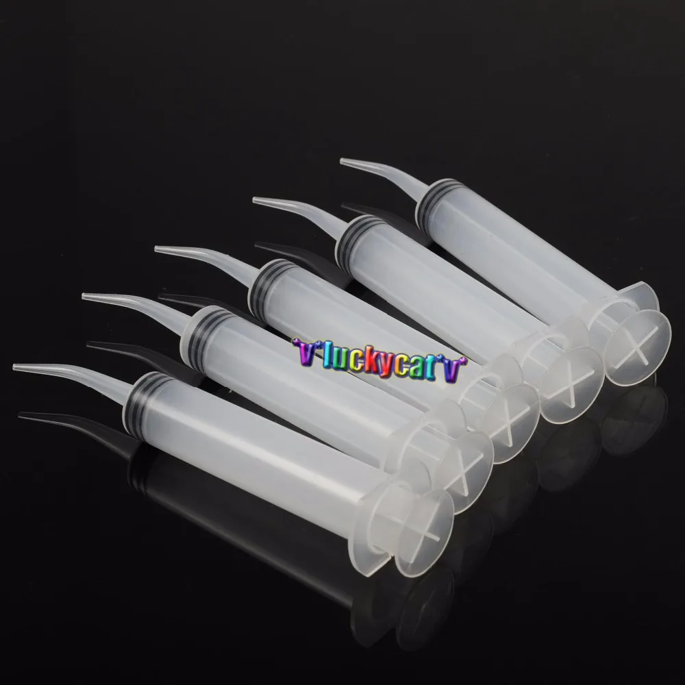 5 шт. Одноразовый стоматологический ирригационный шприц с изогнутым