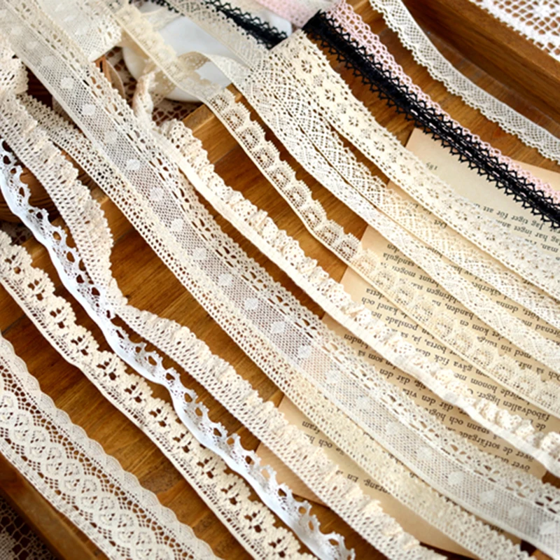 

20Yards Cotton Lace Trim Trimming For Sewing Lace Applique Ribbon For Bag Dress Table Cloth Accessories