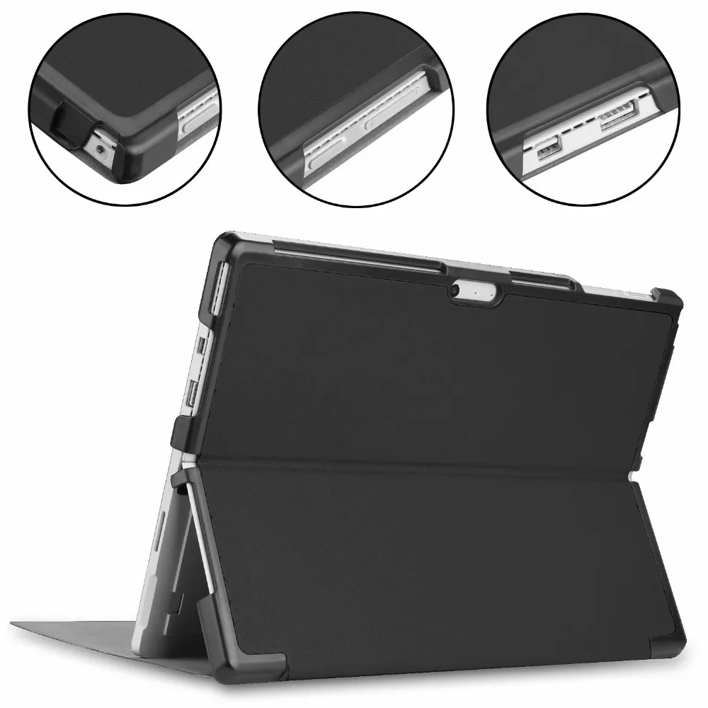 For Microsoft surface Pro 4 pro 5 6 Smart Cover for 4/5/6 Slim PU Leather Case Tablet Stand shell + pen |