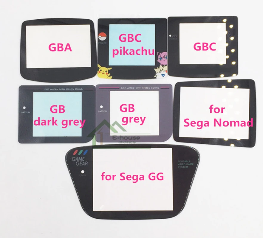 Замена объектива из стекла для игровой консоли Gameboy GBA/GBC/GBA SP/GB Sega GG/ Nomad|screen protector