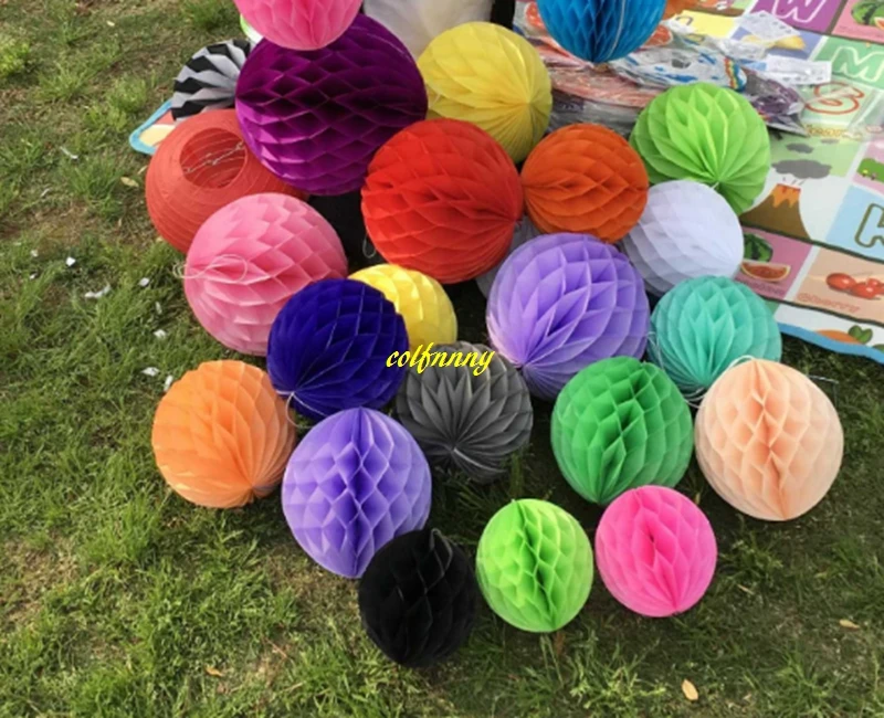 100 шт 15 см 20 25 30 35 babyshower lampion Party декоративные бумажные фонари сотовые шары anniversaire