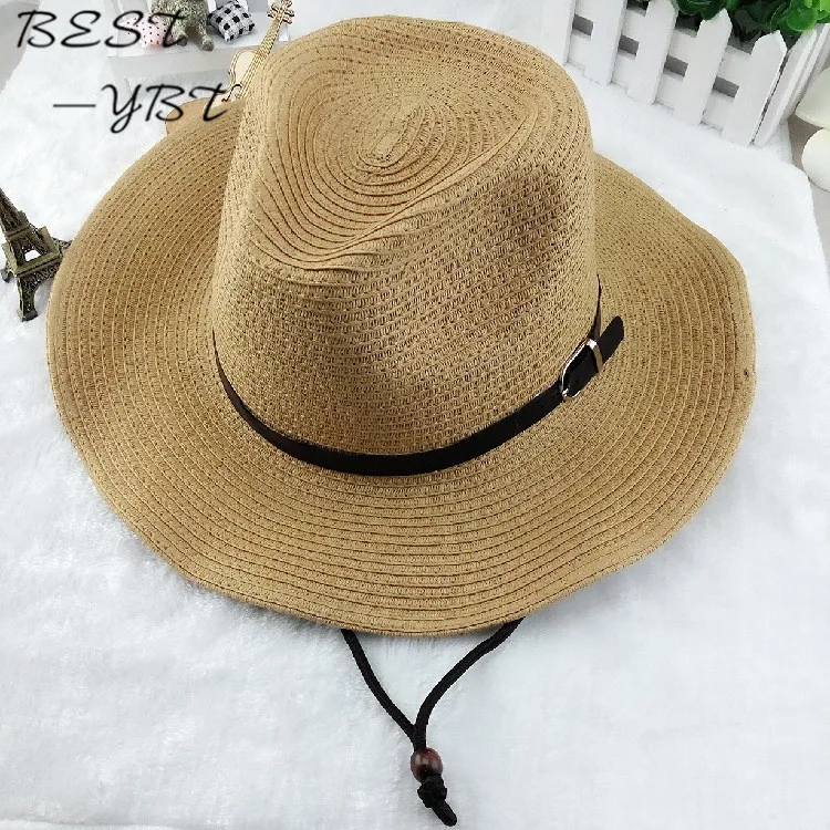 Ковбойская мужская пляжная Большая складная Солнцезащитная шляпа на весну и