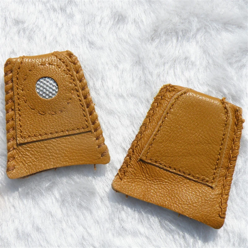 1 шт. ручной лоскутное Искусственная кожа наперсток палец Наборы для ухода за