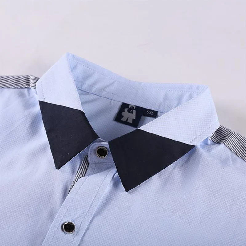 6XL 7XL 8XL большие мужские повседневные тонкие рубашки подходят Camisa Masculina с коротким