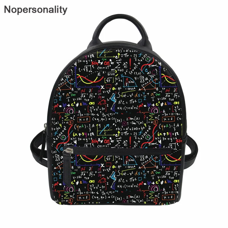 Рюкзак Nopersonality для девушек подростков повседневная сумка на плечо с черным