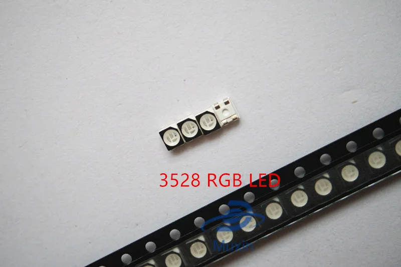 200 шт. Ультра яркий 3528 LED SMD RGB чип поверхностного монтажа светодиод СИД 1210 SMT шарик
