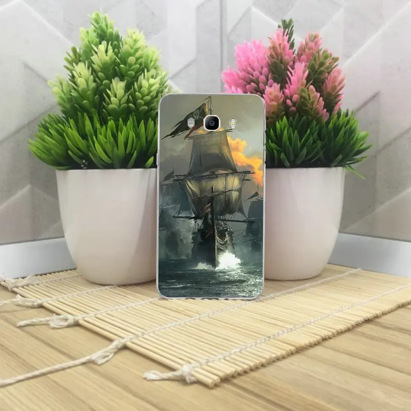 Мачта пиратского корабля для Samsung Galaxy A3 A5 A7 J2 J3 J4 J5 J6 J7 J8 2016 2017 2018 Мягкий Силиконовый