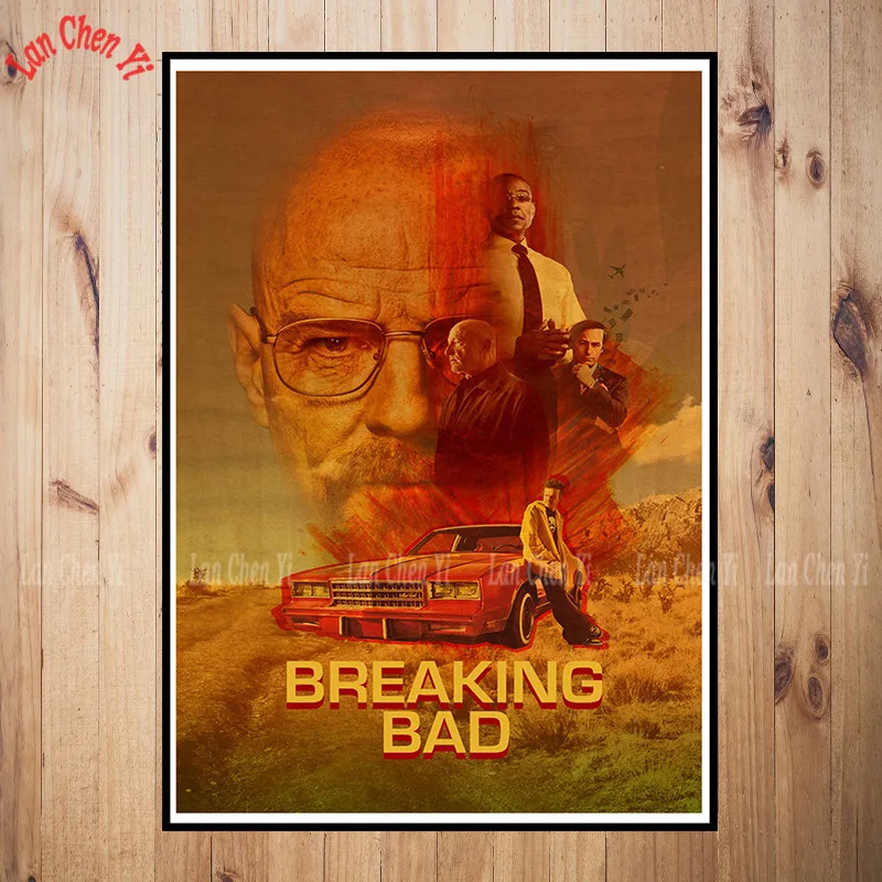 Сливовый Breaking Bad бумага с покрытием Плакат Бар Кафе Винтаж Высокое качество печати рисунок ядро декоративная живопись - Цвет: Сливовый