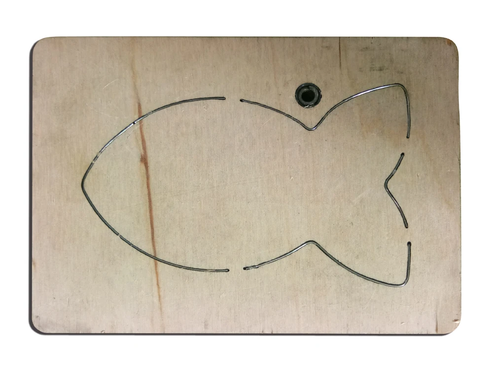 Estel Fish Frame прошитый трафарет для резки дерева новинка 2019 станок лазерной + металла