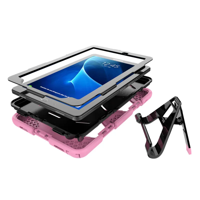 Армированный чехол с подставкой Funda для samsung Galaxy Tab A A6 10,1 P580 P585 чехол для планшета противоударный сверхмощный стенд