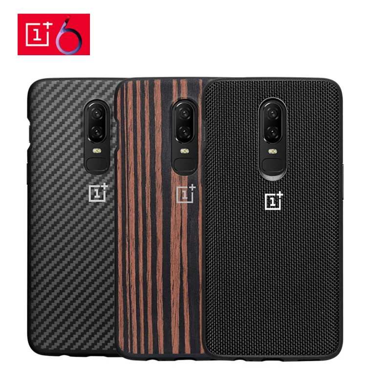 Чехол-бампер OnePlus 6 из нейлона+ PC Karbon Kevlar черного дерева+ TPU чехол One Plus 6 полная крышка защитный экран