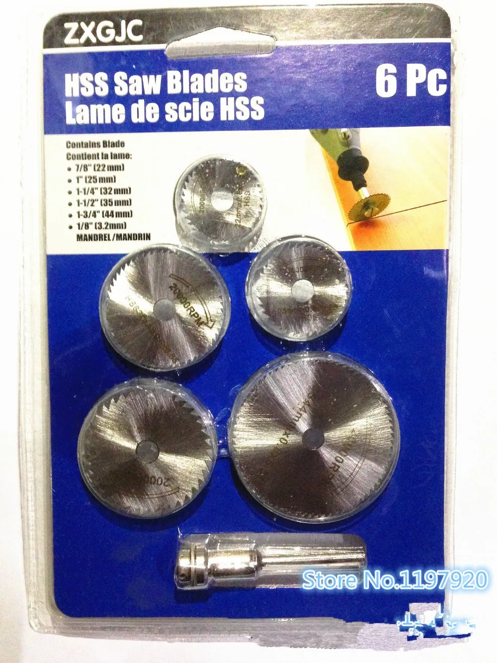 

6pcs Mini Circular Saw Blade Set HSS Cutting Disc Rotary Tool Accessories Compatialble for Dremel