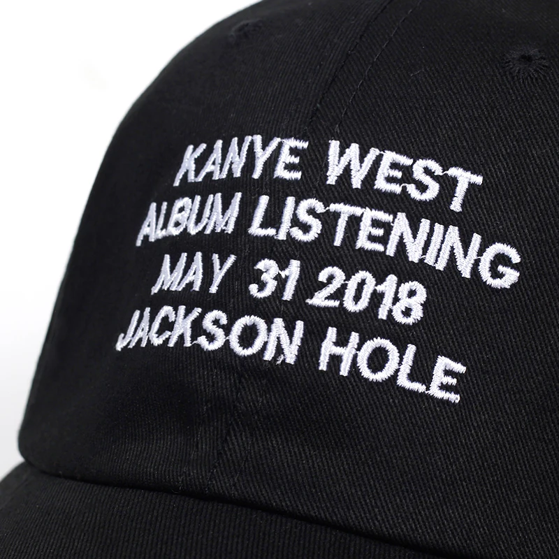 Канье Уэст альбом прослушивания 31 мая jackson hole папа шляпа хлопок Бейсбол Кепки Для мужчин Для женщин хип-хоп Snapback Гольф Кепки шляпы Кости
