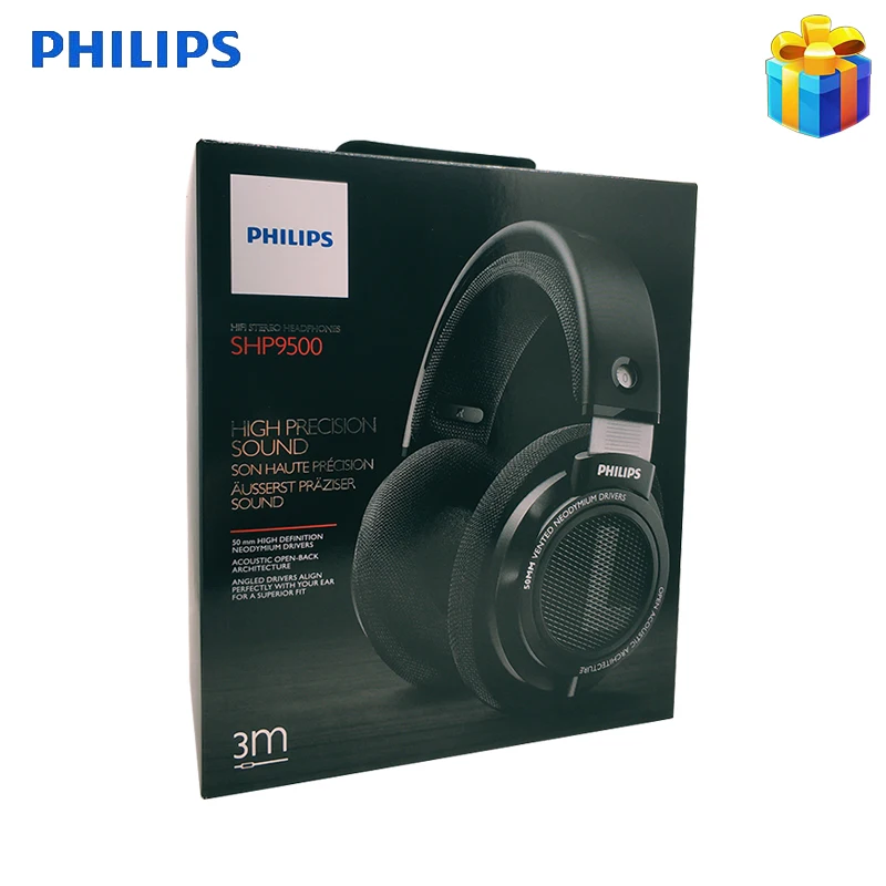 Оригинальные Hi-Fi Наушники Philips SHP9500 профессиональные наушники с басами и