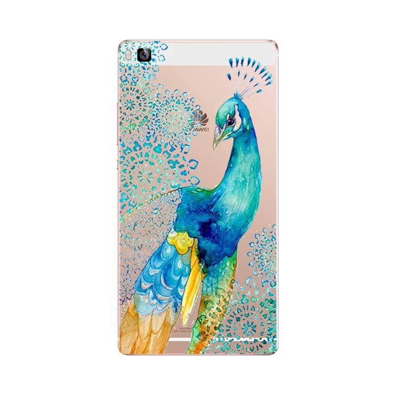 P8Lite Мягкие TPU Крышка Для Huawei Случай Телефон Оболочки Новый Дизайн Игристые Полая
