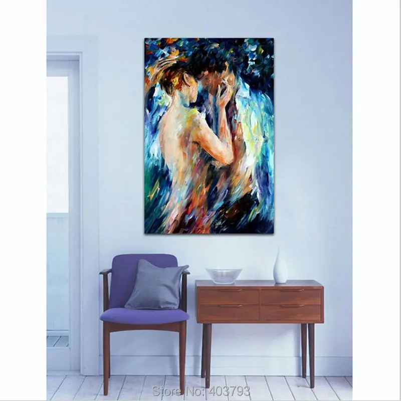 Палетка для боди арта с ножом и изображением пар|oil picture|picture for homepainting abstract |