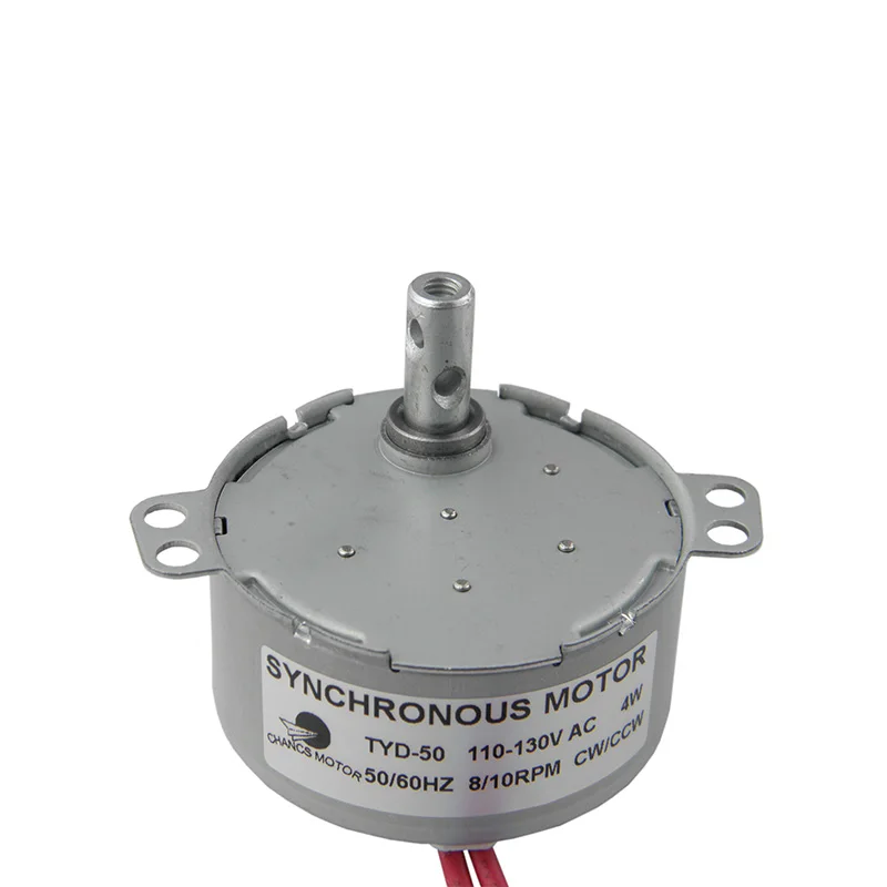 CHANCS TYD-50 синхронный двигатель 110 V AC 8-10 RPM CW/CCW двигатели на постоянном магните