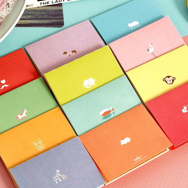 72 различных мультфильм поздравительная открытка с мини конвертами детский душ