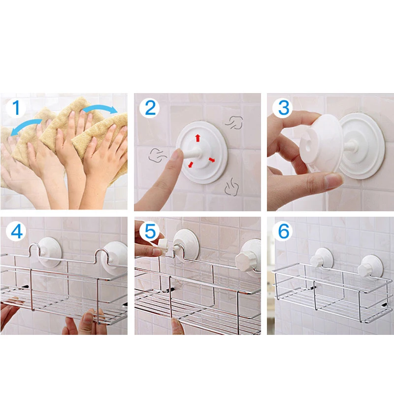 Квадратная присоска для хранения в ванной металлическая стойка со съемным