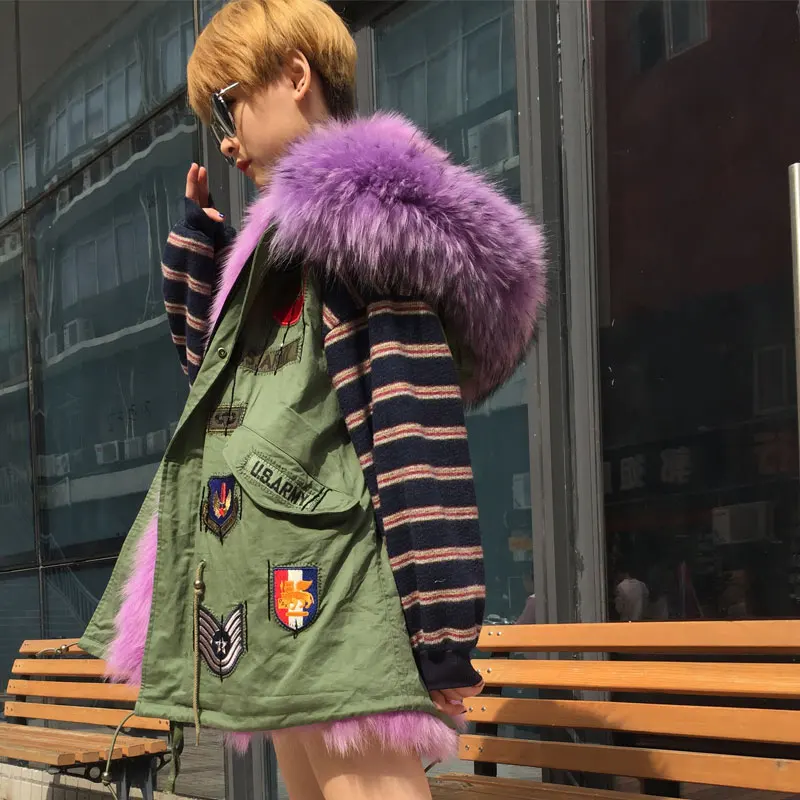 Фиолетовый fox Мех животных linging осень новый выбор Дизайн парка В виде ракушки